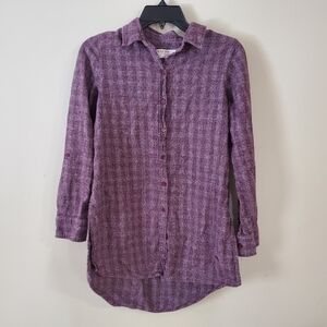 Y2k Triple Five Soul NYC Long Sleeve Button Down Collar Shirt Cotton Size Medium